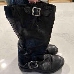 Frye Veronica Slouch Boots Girls Black Size 12.5